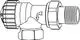 Thermostat-Ventilunterteil mit einem Anschluss und Regelknopf, hergestellt von IMI Hydronic Engineering, für die Regulierung des Wasserflusses in Heizungsanlagen.